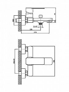 Смеситель для ванны Orange Plito M16-100cr купить в интернет-магазине сантехники Sanbest