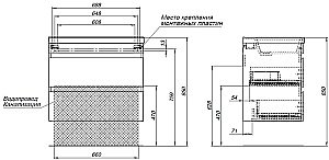Тумба с раковиной Aquanet Нота New 334198 75 дуб светлый для ванной в интернет-магазине Sanbest