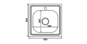 Мойка кухонная MIXLINE ML 527973 хром купить в интернет-магазине сантехники Sanbest