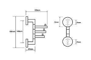 Полотенцедержатель Rav-Slezak COLORADO COA0604 купить в интернет-магазине сантехники Sanbest