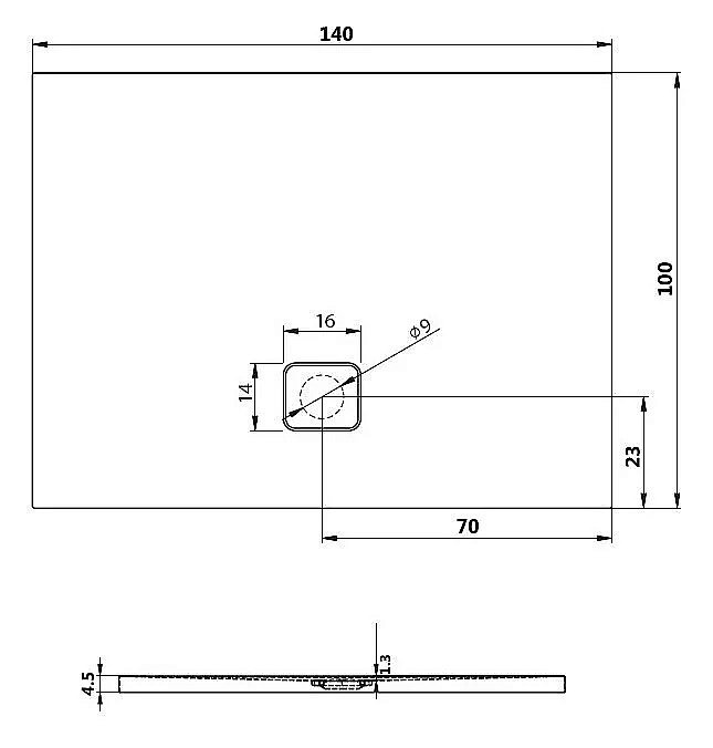 Душевой поддон Riho Basel 434 140x100 D005042005 белый купить в интернет-магазине Sanbest