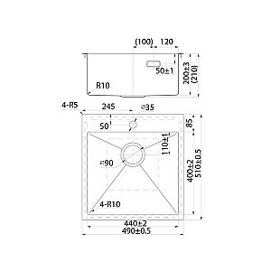 Кухонная мойка Iddis Haze HAZ49S0i77 купить в интернет-магазине сантехники Sanbest