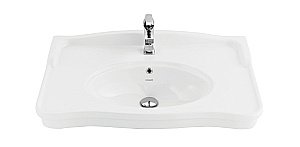 Раковина Creavit Antik 80 AN080-00CB00E-0000 белая купить в интернет-магазине Sanbest