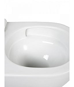 Унитаз подвесной Agger AT09150 безободковый, с инсталляцией, смыв торнадо, с крышкой микролифт, белый глянцевый купить в интернет-магазине Sanbest