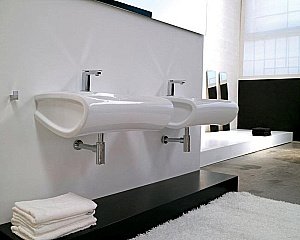 Раковина подвесная Artceram Hi-Line 65 HIL004 01 00 белая купить в интернет-магазине Sanbest