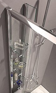 Душевой уголок Cezares Anima 100х120 ANIMA-RH-2-120/100-C-Cr-RL стекло прозрачное/профиль хром купить в интернет-магазине Sanbest