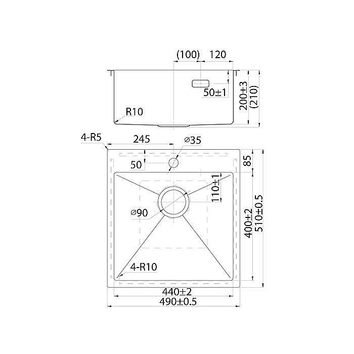 Кухонная мойка Iddis Haze HAZ49S0i77 купить в интернет-магазине сантехники Sanbest