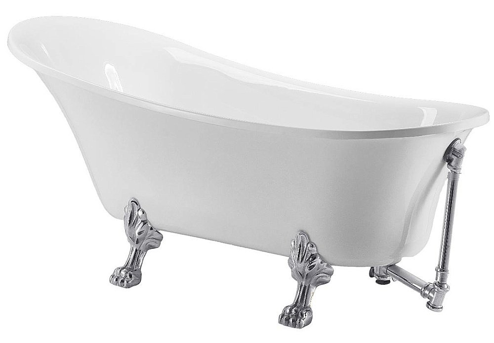 Ванна акриловая Grossman Retro 162х71 GR-1002M белая матовая купить в интернет-магазине Sanbest