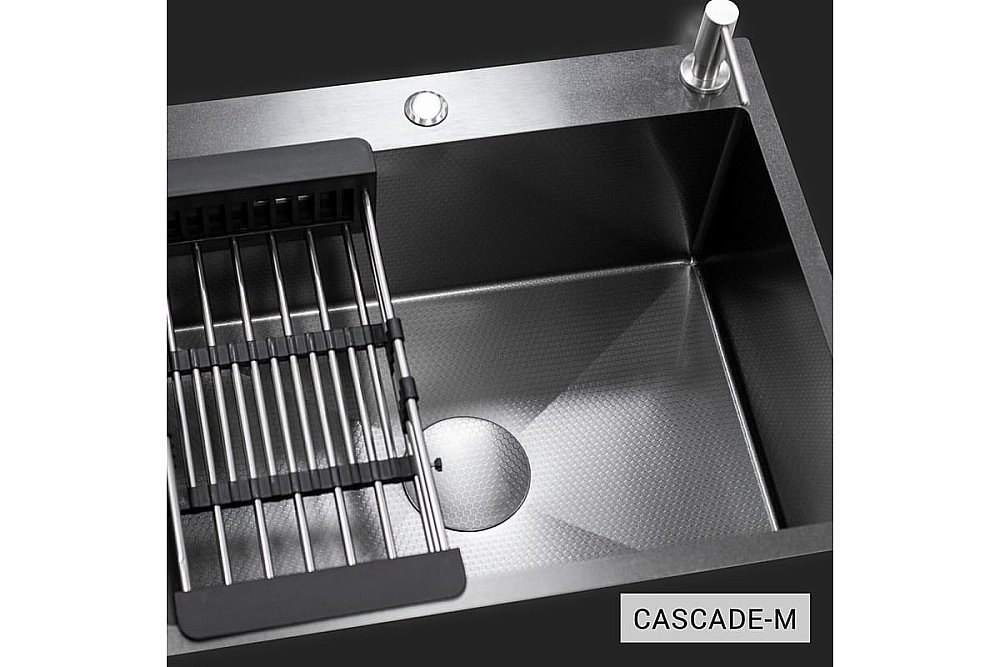 Мойка кухонная Esbano Cascade-M ESMKCASCM темная сталь купить в интернет-магазине сантехники Sanbest