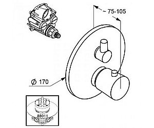Термостат для душа Kludi Balance 528300575 купить в интернет-магазине сантехники Sanbest