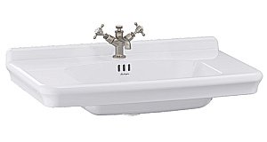 Консоль с раковиной Burlington Guild 85 с 1-им отверстием, хром для ванной в интернет-магазине сантехники Sanbest