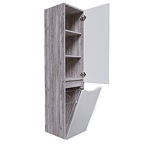 Пенал подвесной Grossman Талис 303508 35 бетон пайн/белый глянец для ванной в интернет-магазине сантехники Sanbest