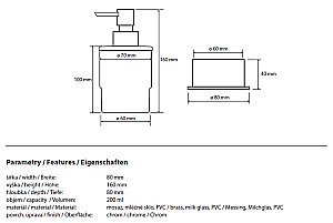 Диспенсер Bemeta Omega 138109161 купить в интернет-магазине сантехники Sanbest