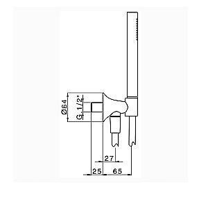 Душевой гарнитур Cisal VITA VI00303340 черный матовый купить в интернет-магазине сантехники Sanbest