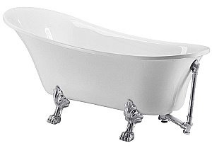 Ванна акриловая Grossman Retro 162х71 GR-1002M белая матовая купить в интернет-магазине Sanbest