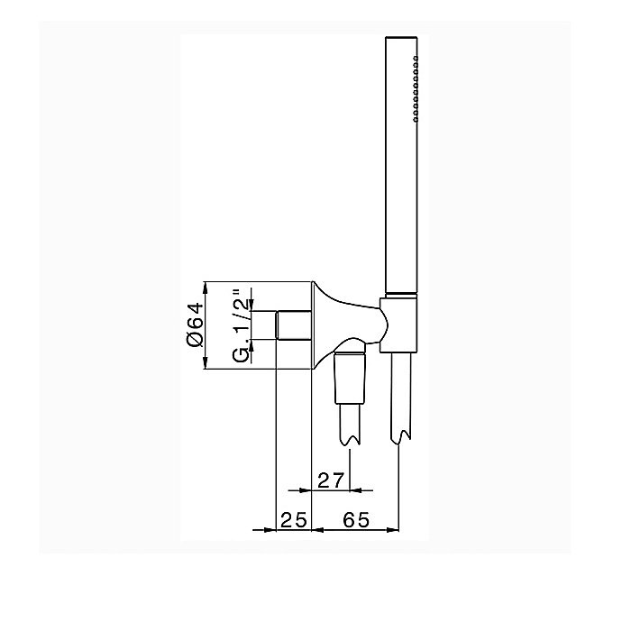 Душевой гарнитур Cisal VITA VI00303340 черный матовый купить в интернет-магазине сантехники Sanbest