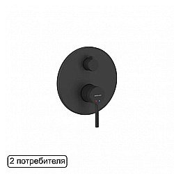 Смеситель для душа Excellent Pi AREX.1245BL черный матовый купить в интернет-магазине сантехники Sanbest