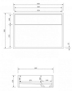 Раковина накладная NT Bagno Trento 60 NT402 белая матовая купить в интернет-магазине Sanbest