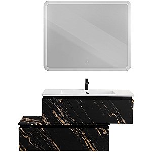 Нижняя тумба Cezares SLIDER-1000-1C-PI-NF-P черный фьюжн для ванной в интернет-магазине сантехники Sanbest