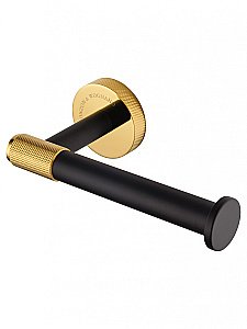 Держатель для туалетной бумаги без крышки WONZON & WOGHAND MAJESTIC WW-9216 черный/золото купить в интернет-магазине сантехники Sanbest