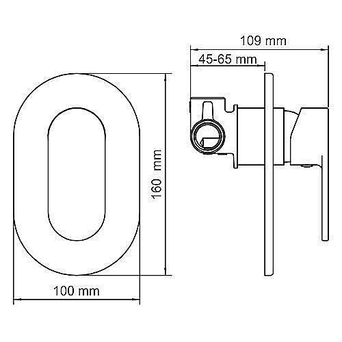 Смеситель для душа WasserKRAFT Elbe 7451 купить в интернет-магазине сантехники Sanbest