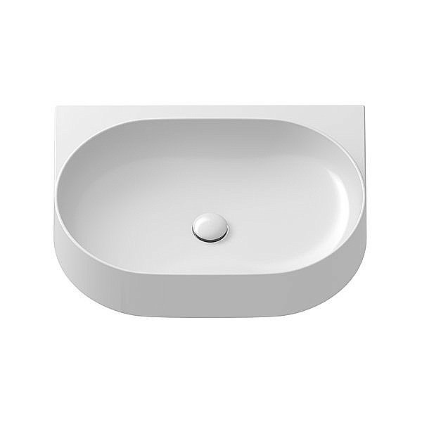 Раковина подвесная Ravak YARD 60 белая/консоль черная купить в интернет-магазине Sanbest