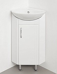 Тумба с раковиной Style Line Эко Стандарт Веер угловая для ванной в интернет-магазине Sanbest