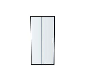 Душевой уголок Aquatek Ария 90х100 стекло прозрачное/профиль черный матовый купить в интернет-магазине Sanbest