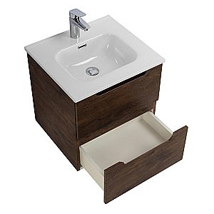 Тумба с раковиной BelBagno ETNA-500-2C-SO-RW Rovere Moro для ванной в интернет-магазине Sanbest