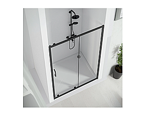 Душевая дверь Good Door CUBE 150 WTW-150-C-B стекло прозрачное/профиль черный матовый купить в интернет-магазине Sanbest