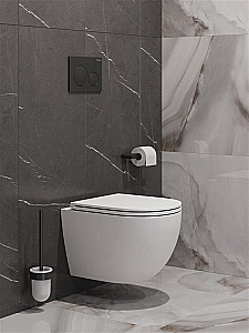 Унитаз подвесной BelBagno Compatto BB003CH-TOR/SC белый, безободковый, с крышкой микролифт, слив-торнадо купить в интернет-магазине Sanbest