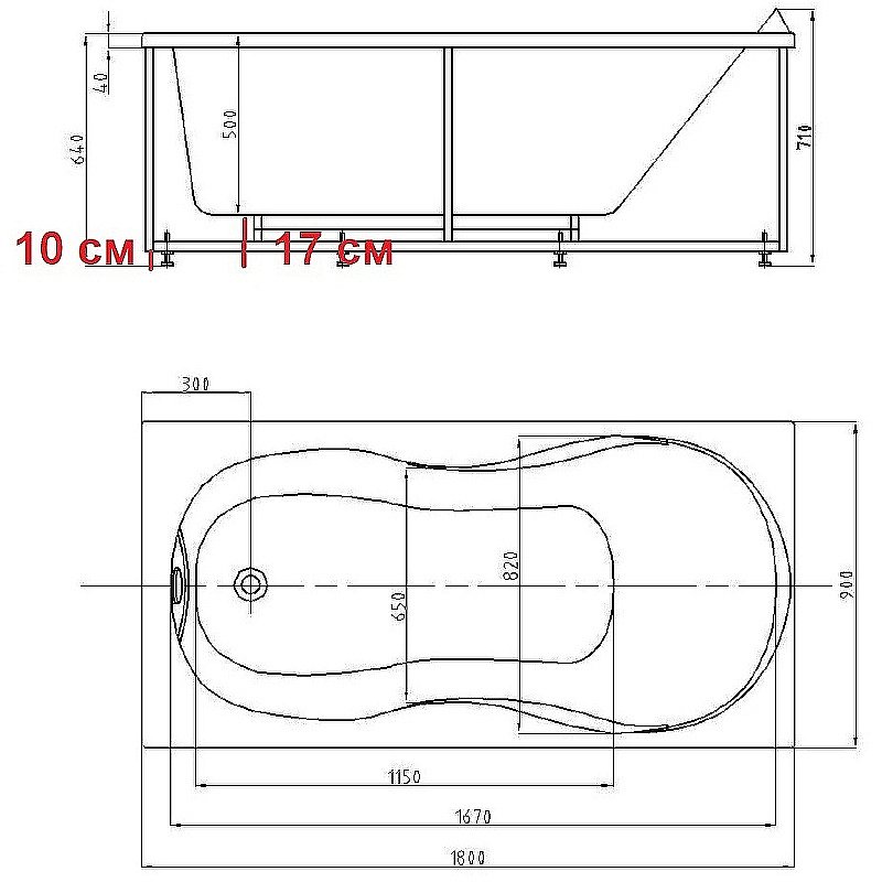 Ванна Aquatek Мартиника 180х90 MAR180-0000068 белая купить в интернет-магазине Sanbest