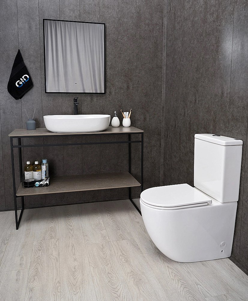 Раковина накладная Gid Lago 61 D1348 51204 белая купить в интернет-магазине Sanbest