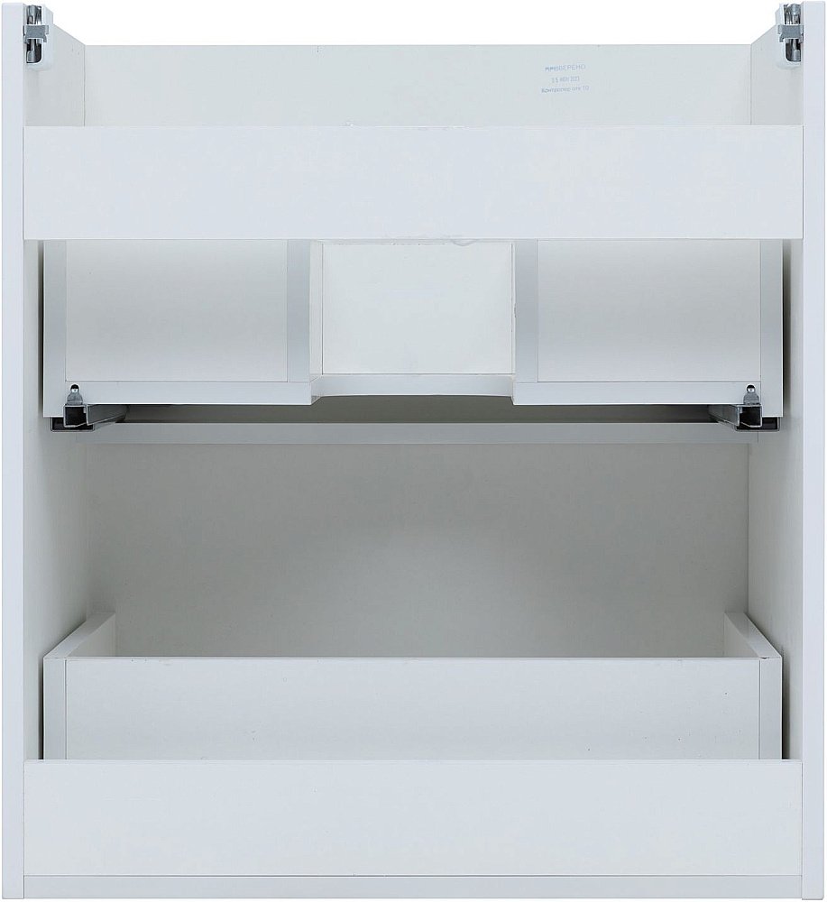 Тумба с раковиной Aquanet Арт 60 белая матовая для ванной в интернет-магазине Sanbest