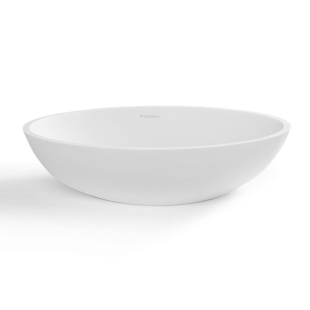 Раковина накладная Montebianco CONCA 12093 белая матовая купить в интернет-магазине Sanbest