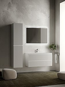 Тумба с раковиной Sancos SNOB R SNR100W 100 Bianco для ванной в интернет-магазине Sanbest