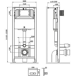 Инсталляция AM.PM Pro I012704.7031 купить в интернет-магазине сантехники Sanbest