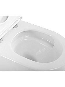 Унитаз подвесной BelBagno Compatto BB003CH-TOR/SC белый, безободковый, с крышкой микролифт, слив-торнадо купить в интернет-магазине Sanbest