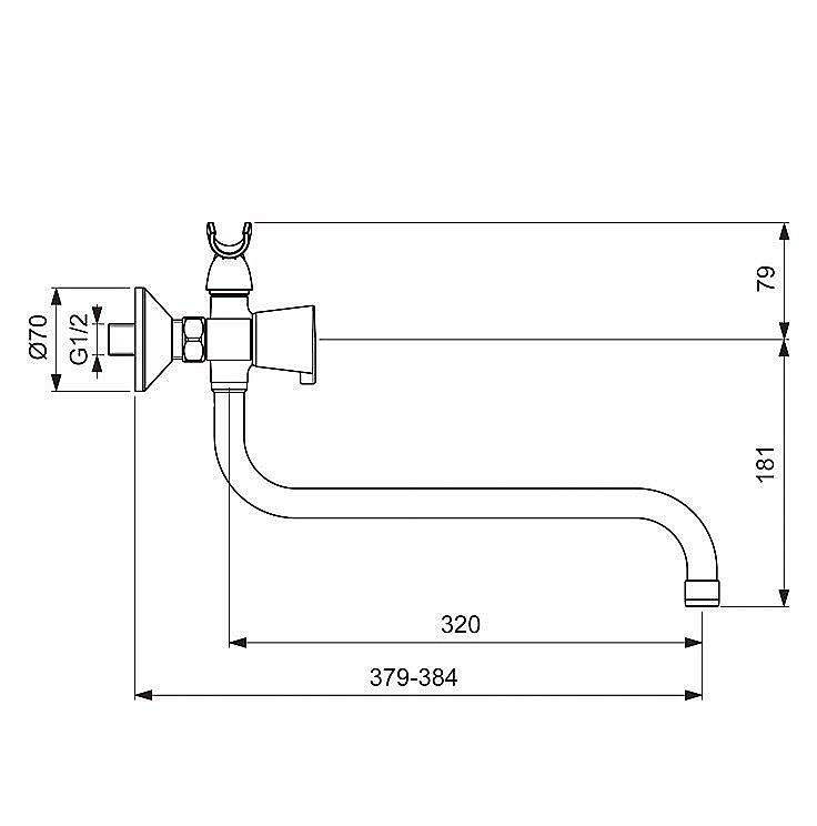 Смеситель для ванны и душа VIDIMA QUADRO BA346AA купить в интернет-магазине сантехники Sanbest