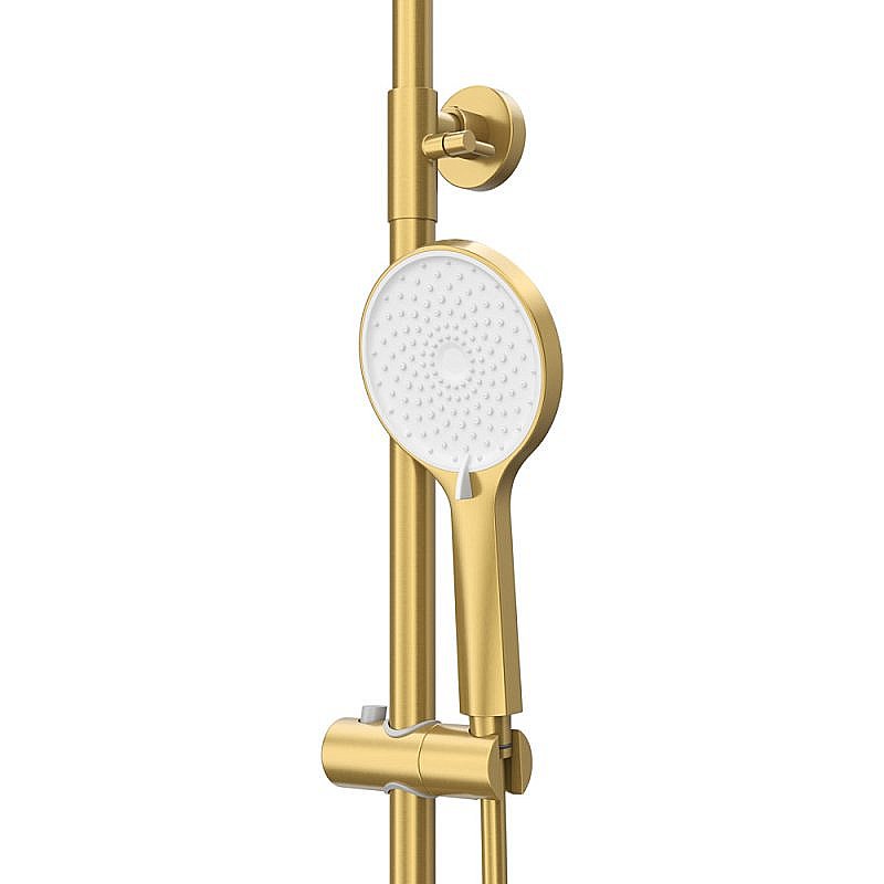 Душевая система Cezares RELAX-CVD-BORO брашированное золото купить в интернет-магазине сантехники Sanbest