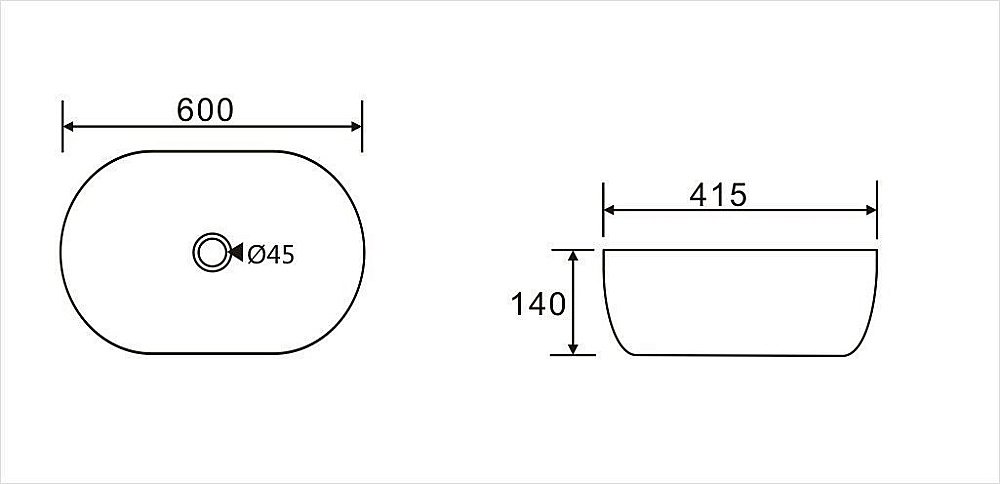 Раковина Koller Pool ROUND 60 RN-0600-WB белая купить в интернет-магазине Sanbest