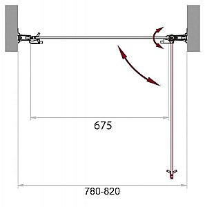 Душевая дверь BelBagno SELA-B-2-70-C-Cr 70 стекло прозрачное/профиль хром купить в интернет-магазине Sanbest