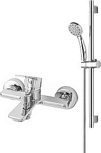 Смеситель для ванны с душем Orange Flat M12-611cr хром купить в интернет-магазине сантехники Sanbest