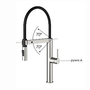 Смеситель для кухни WasserKraft A8827 сенсорный, никель купить в интернет-магазине сантехники Sanbest