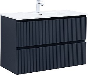 Тумба с раковиной Aquanet Джейн (Flat) 335431/330426 100 маренго для ванной в интернет-магазине Sanbest