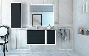 Тумба с раковиной Cezares BELLAGIO 100 Grafite для ванной в интернет-магазине Sanbest