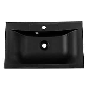 Раковина встраиваемая Art&Max 75 AM-LAV-750-MR-FP-Nero черная матовая купить в интернет-магазине Sanbest