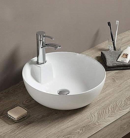 Раковина накладная Ceramalux N 45 9428 белая купить в интернет-магазине Sanbest