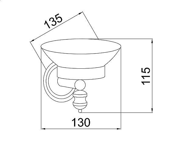 Мыльница Boheme Vogue Bianco 10133 купить в интернет-магазине сантехники Sanbest