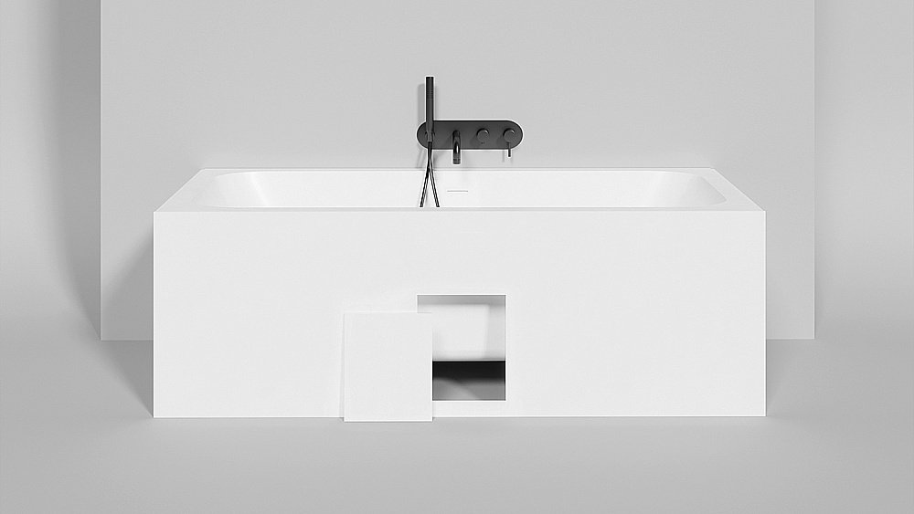 Ванна Salini Orlanda Axis S-Sense 170х75 103313M белая матовая купить в интернет-магазине Sanbest